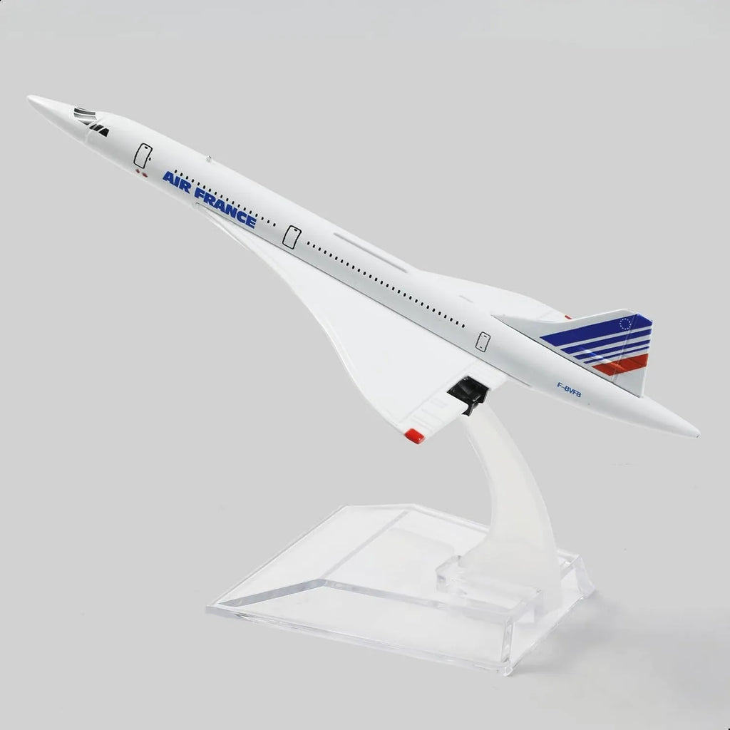 1/400 Scale France British American Concorde Airplane Model Toy 16cm Mini Airplane Model For Collection or Children's toy gifts