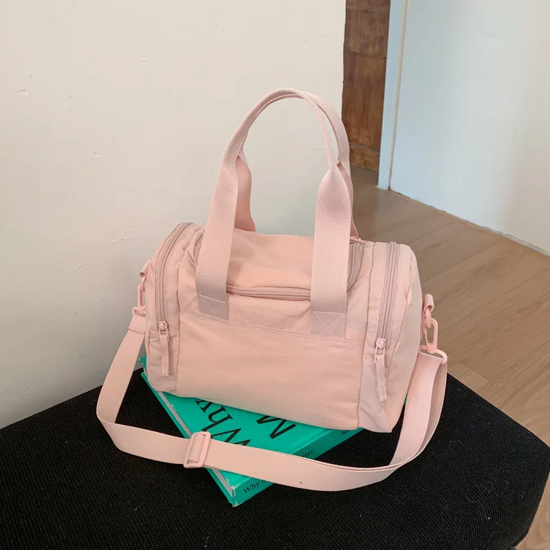 Large Capacity Commuting Crossbody Bags for Women Yoga Sports Shoulder Handle Bag Textured Casual and Versatile Bags for Travel