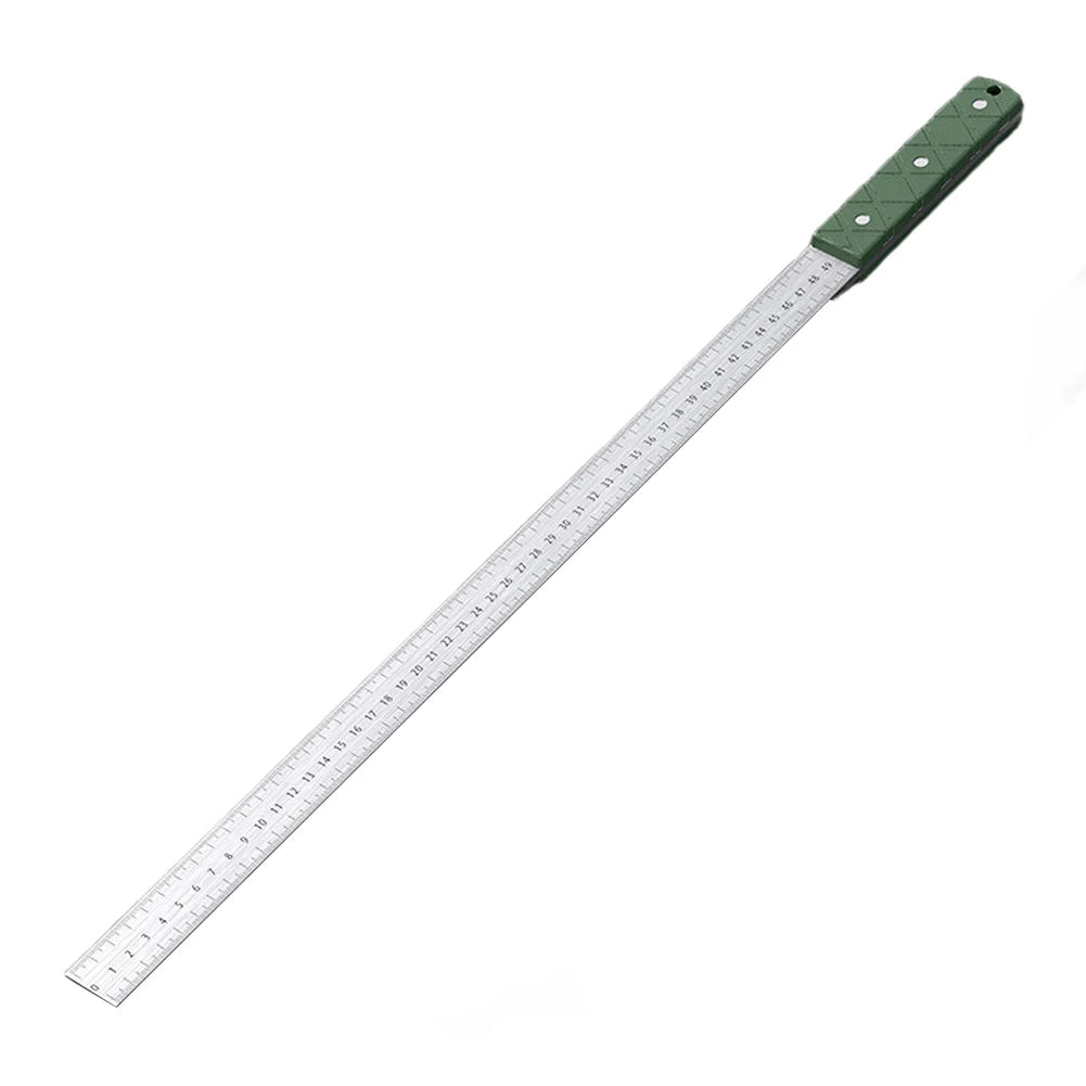5mm Thickness Manganese Steel Measuring Ruler With Non-Slip Handle Versatile Multifunctional Scale Measuring Tool Defense Ruler