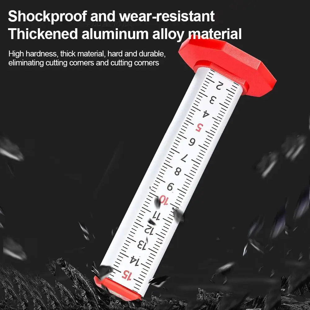 Leveling Tool High Precision Level Ruler Magnetic Dual Use Height Gauge Aluminum Alloy Level Bubble Magnetic Ruler Tile Laying