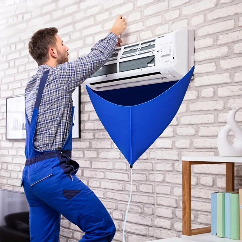 A Complete Air Conditioner Cleaning Kit - Including Dust Cover, Water B Wall Mounted Air Conditioner, Accessories Cleaning Tool