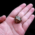 1 Piece  Funny Kirsite Metal Dice Standard 20/4 Sided Decider Board Game Acessorios