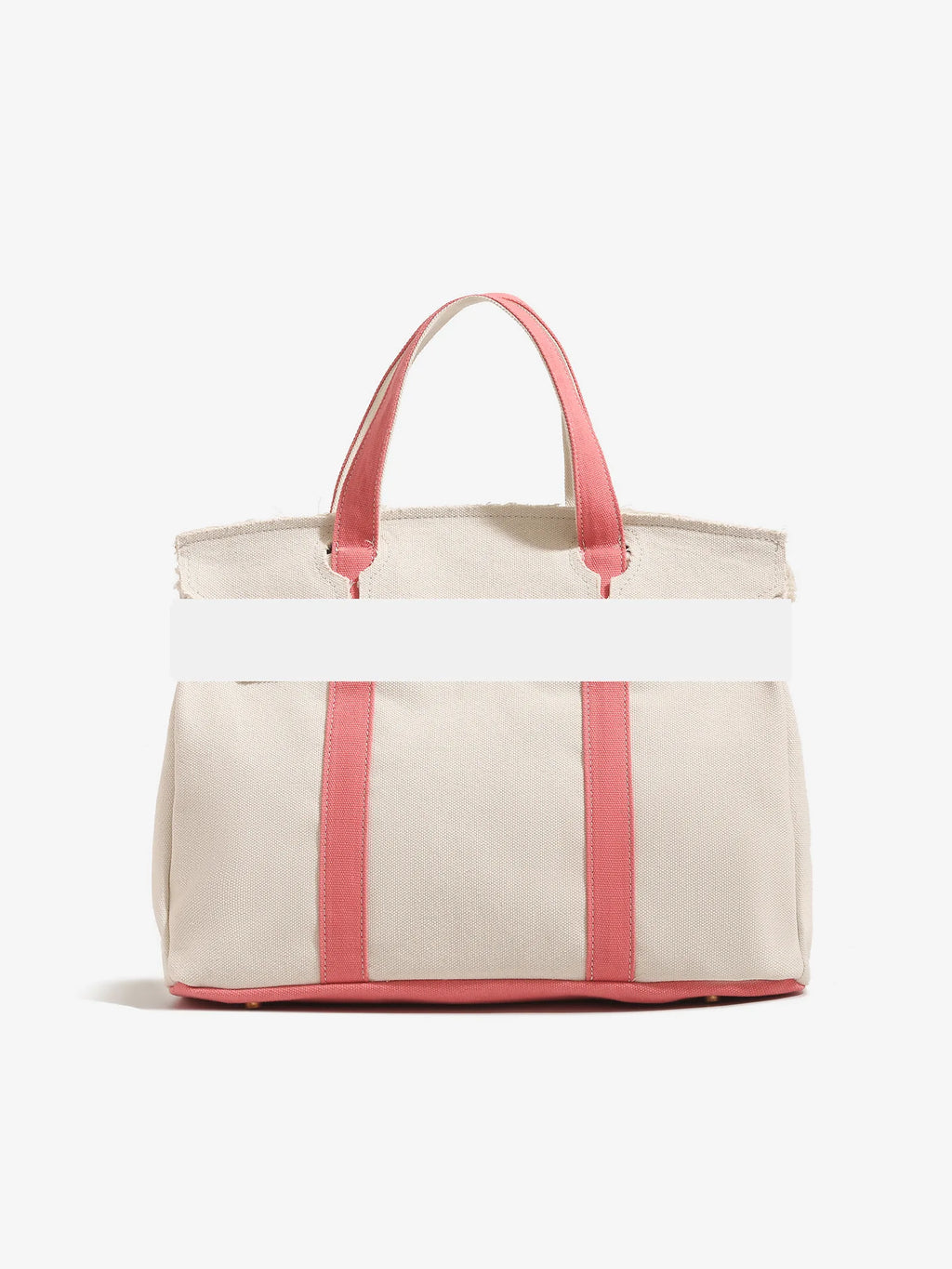 Canvas bag for women 2026 new high-end and niche design, contrasting color handbag, large capacity commuting versatile bag