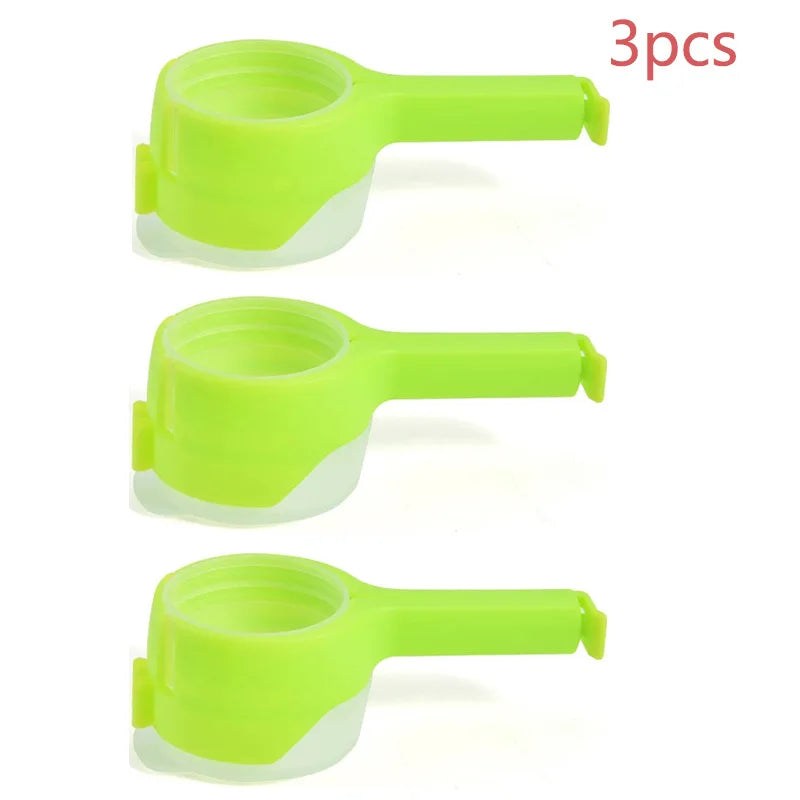 Snack Sealing Clip Fresh Keeping Sealer Clamp Plastic Food Saver Travel Kitchen Gadgets Seal Pour Food Storage Bag Cap Clip