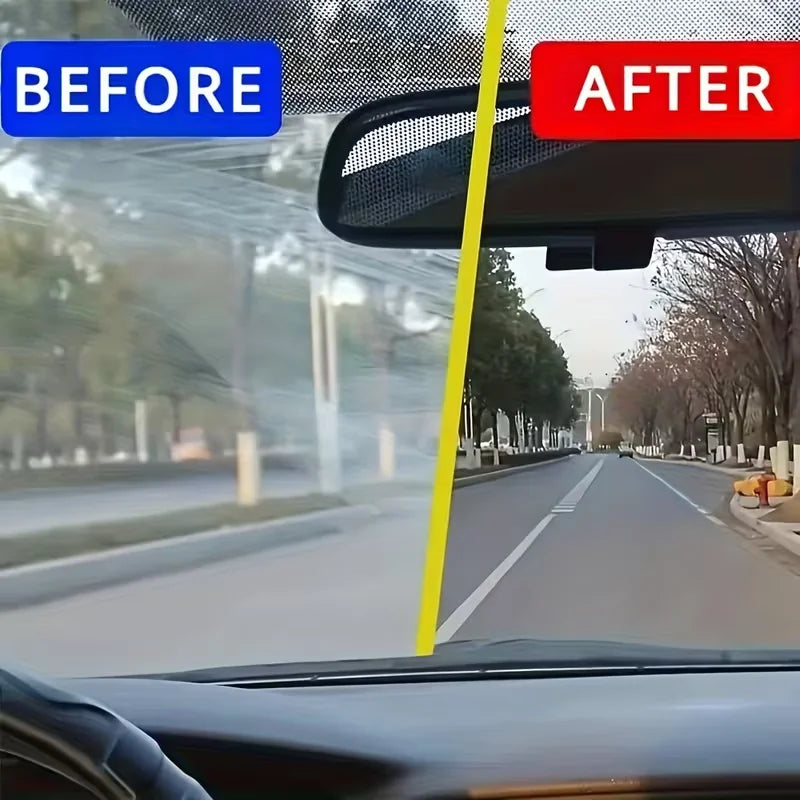Concentrated Car Glass Coating Waterproof Windshield Wiper Fluid, Keeps Surfaces Smooth, Rainproof, and Anti-Fog Without Streaks, Quickly Restores Glass Clarity