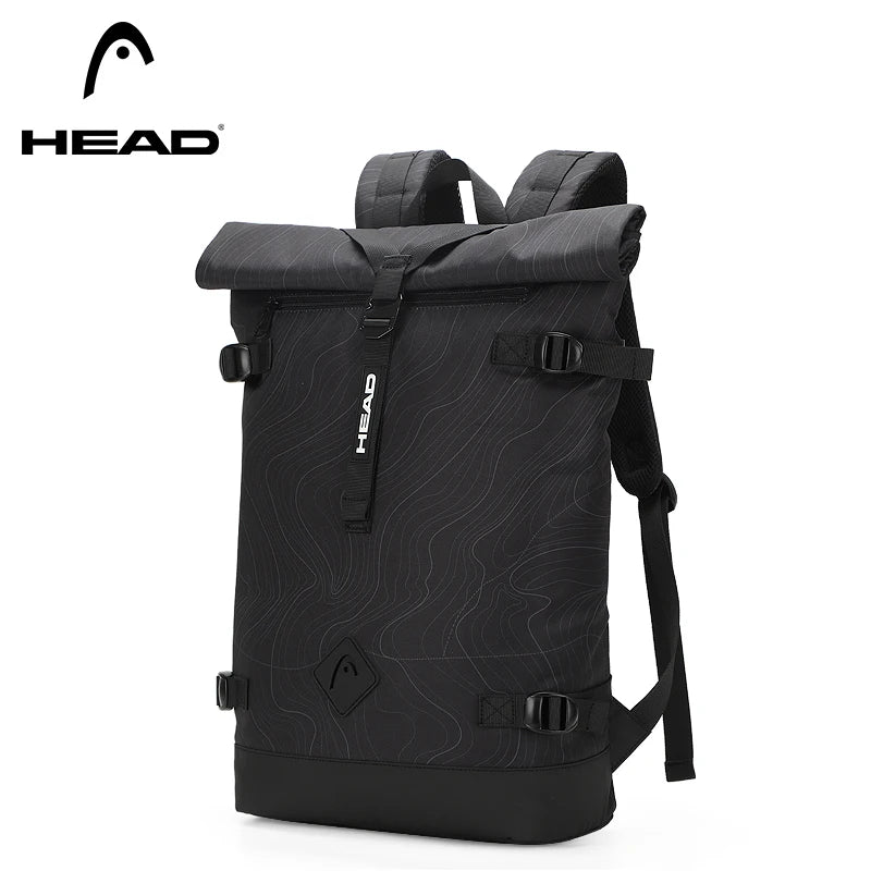 HEAD Waterproof Travel Duffel Backpack，Women/Men Business Laptop Backpacks，Expandable College/School Bag Bookbag for Sport Gym