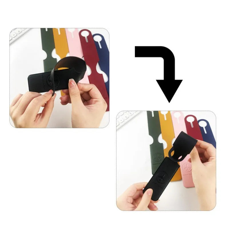 Suitcase Label Bag Pendant Handbag Long PU Leather Luggage Tag Name ID Address Tags Flight Vacation Travel Accessories