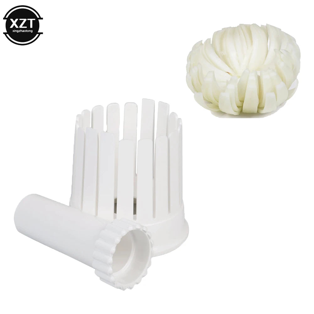 New Creative Onion Blossom Maker Slicer Blossom Fruit & Vegetable Cutter Tools Cutting Kitchen Accessories Onion Flower Tool