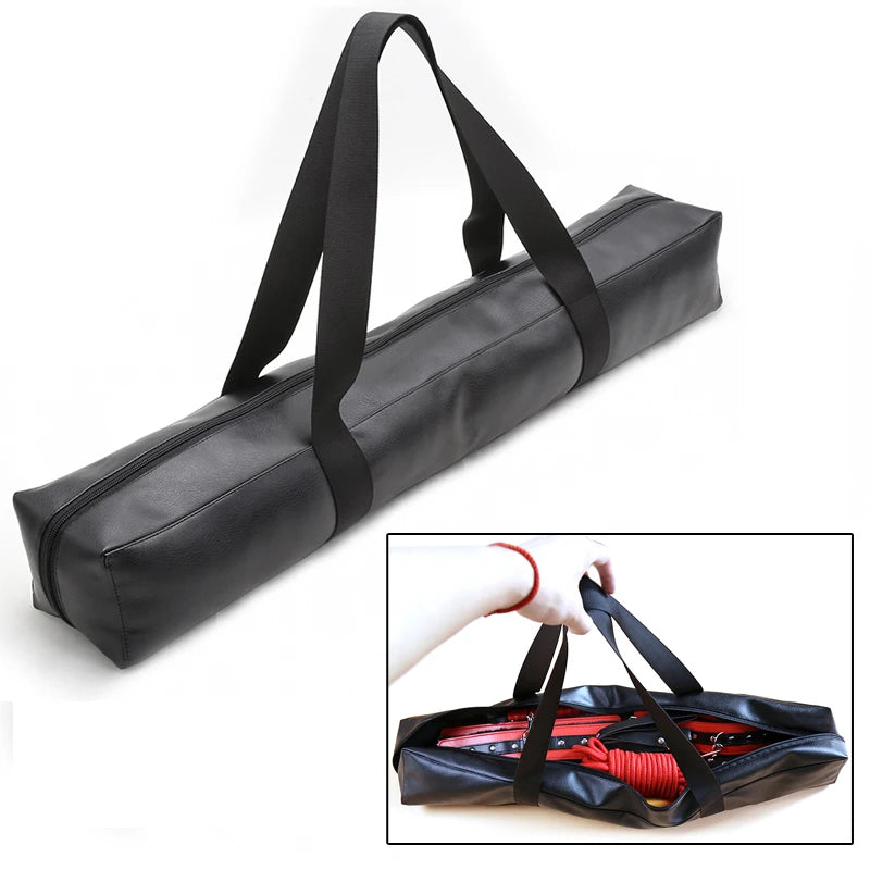 Large Capacity Storage Bag for Sex Products Leather Handbags Adult Games Valise Handcuffs Adult Sex Toys