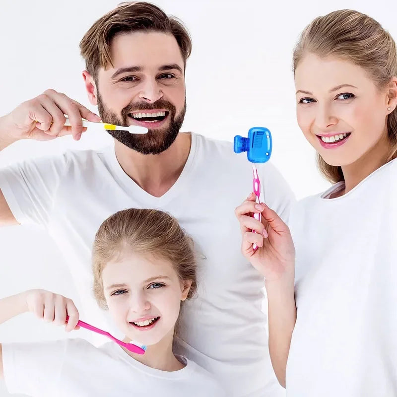 Household Toothbrush Storage Clip - Portable Travel Toothbrush Dust Protective Cap - Storage Box Portable Toothbrush Head
