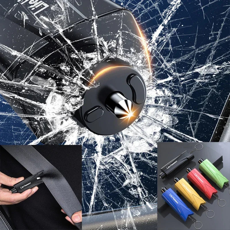 Car Multifunctional Safety Hammer Emergency Window Breaker Car Multi-function Safety Car Breaking Hammer Life-saving Hammer Safe
