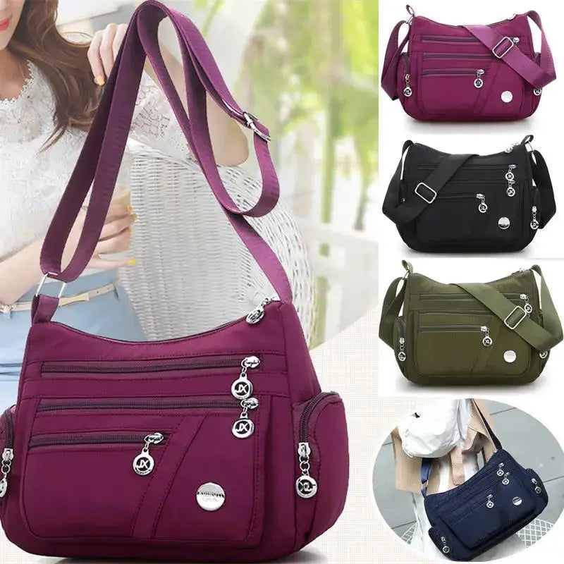 Women Cossbody Bag Waterproof Shoulder Bag Tote Casual Nylon Purse Handbag RFID Lightweight Messenger Bag