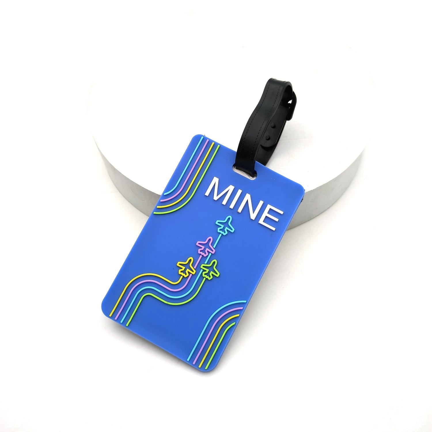 1PCS Creative Aircraft Baggage Tag Cute Travel Accessories Luggage Tag Silica Gel Suitcase ID Addres Holder Boarding Tag