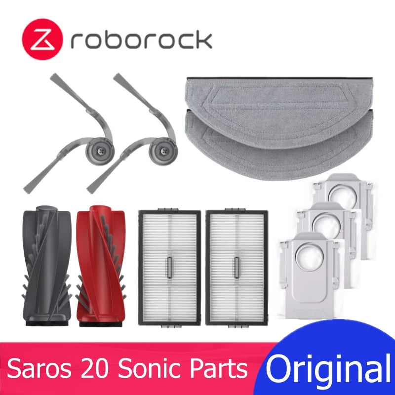 Original Roborock Saros 20 Sonic S10 MaxV Ultra Filter Main / Side Brush Mop Dust Bag Robot Vacuum Cleaner Spare Parts Optional