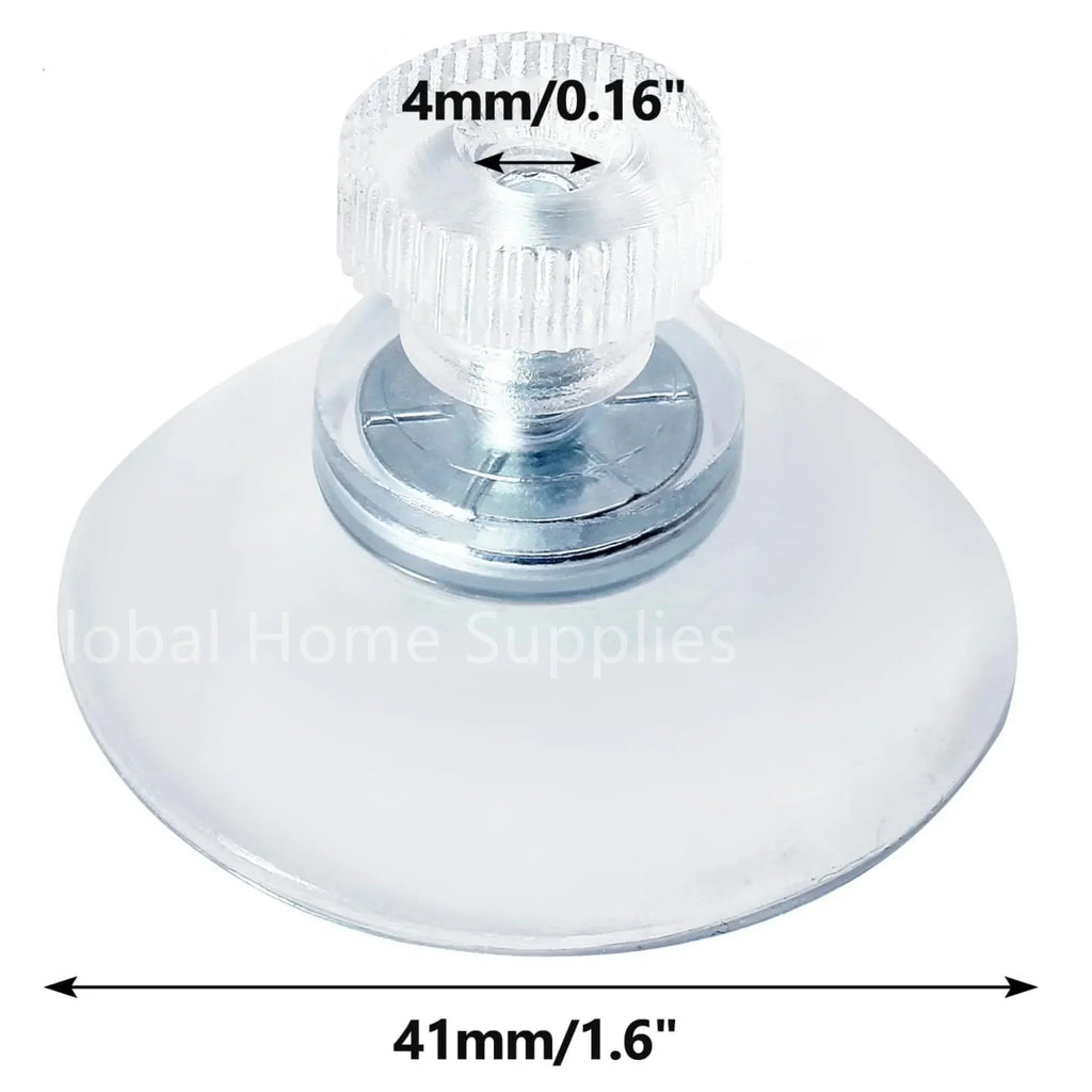 20PCS 0.98/1.26/1.61/2.09 inch Suction Cups with Screw Round PVC Sucker Nut Strong Adhesive Suction Holder Rubber Sucker Pad