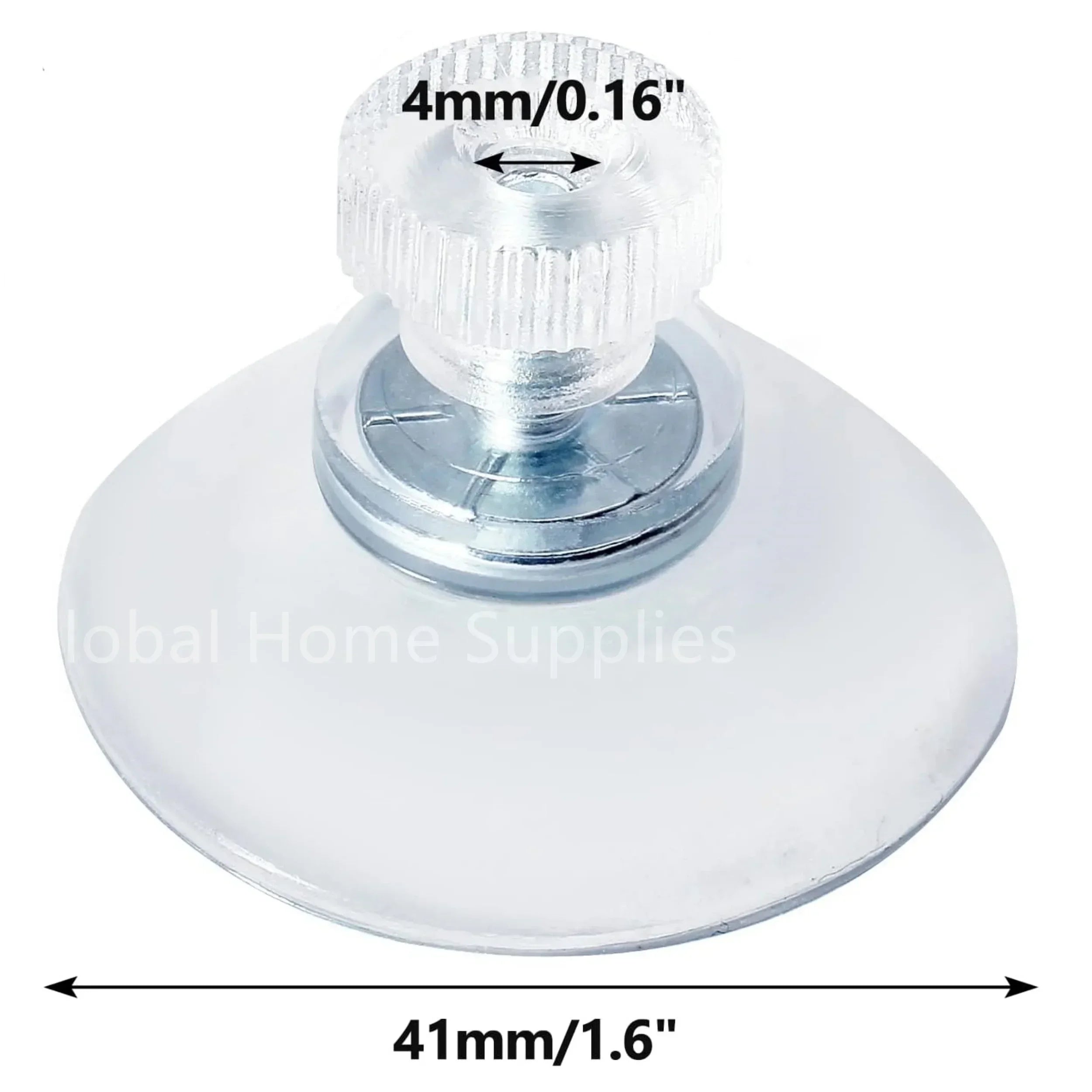 20PCS 0.98/1.26/1.61/2.09 inch Suction Cups with Screw Round PVC Sucker Nut Strong Adhesive Suction Holder Rubber Sucker Pad