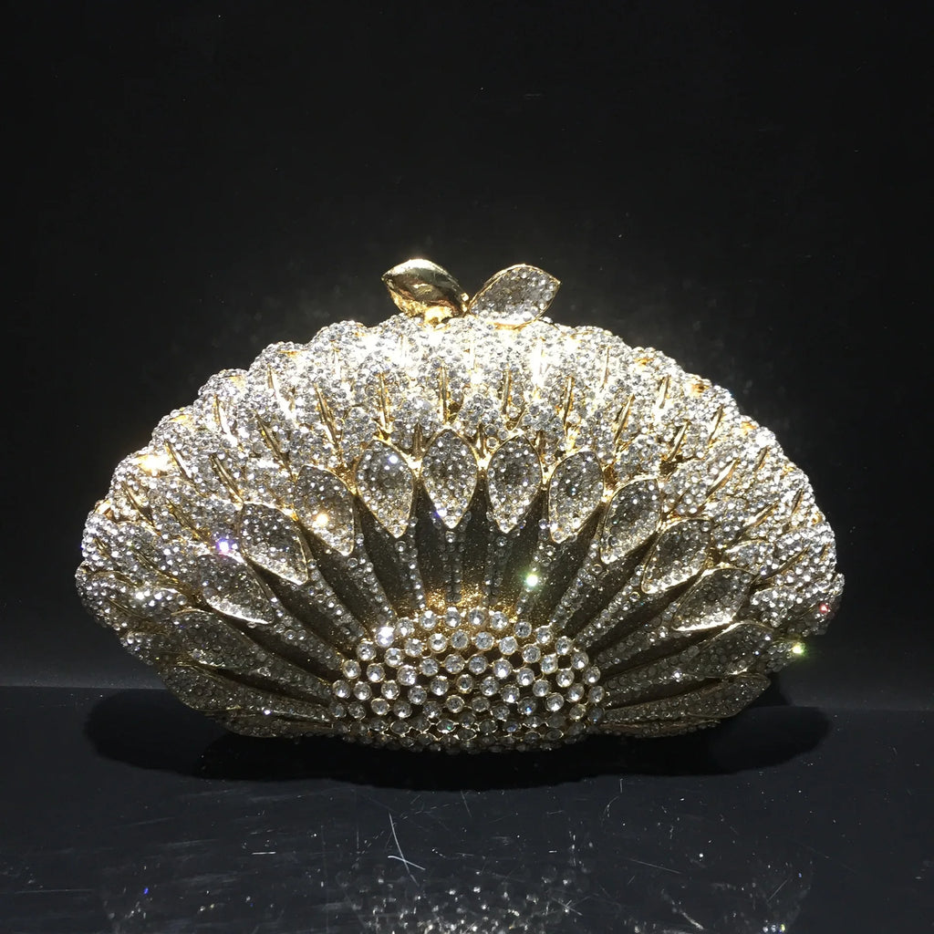 Woman Crystals Dinner Party Evening Clutch Bags Gems Handbag Diamond Evening Bag Wedding Bridal Purse Gala Banquet Purses