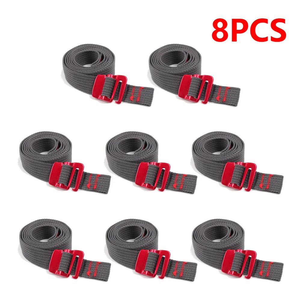 Climbing Buckle Tie-Down Belt Cargo Straps Travel Backpack Nylon Tape Rope with Quick Release Hook Outdoor Hiking Tension Belts