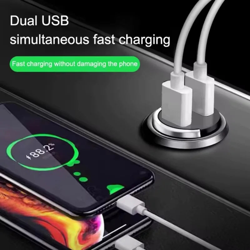 2026 200W mini car charger fast charging for iPhone QC3.0 mini PD USB Type C car mobile phone charger for Xiaomi Samsung Huawei