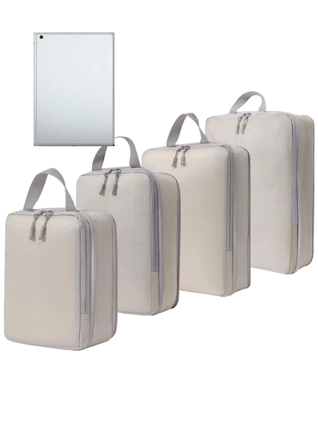 Set/6 pcs Compressible Packing Travel Storage Bag Cubes Waterproof Suitcase Nylon Portable With Handbag Luggage Organizer Ryanai
