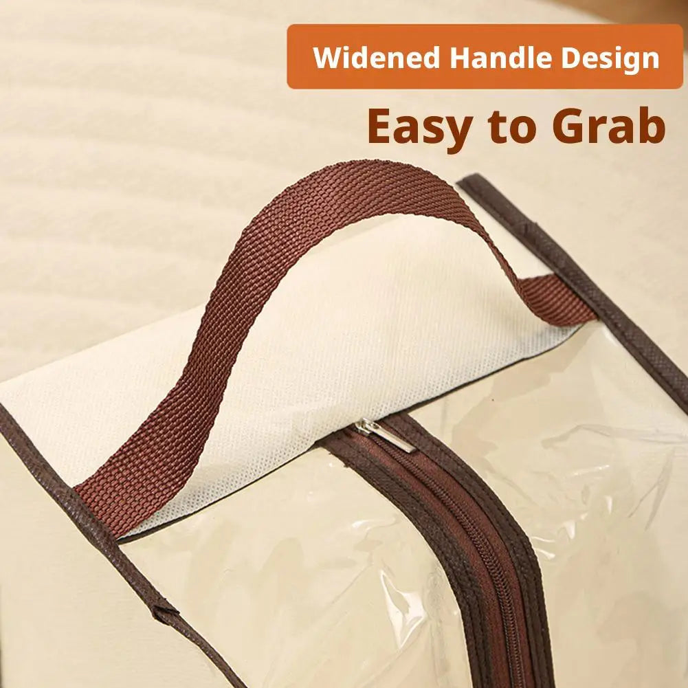 New Waterproof Boots Storage Bag Shoe Storage Bag Home Handheld Non Woven Visual Shoe Cover Dust Boots Short Boots Cover