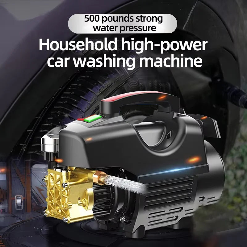 220V Portable Electric Pressure Washer 800W Mini Car Wash Machine High Pressure Water Gun Cleaning Pump For Home Garden Vehicle
