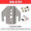 SN Series Crimper Tools Plier 4mm Slot Jaws Set For Crimping Non Pre Insulated/Solar/Ferrule/Coaxial Cable/Open Barrel Terminals