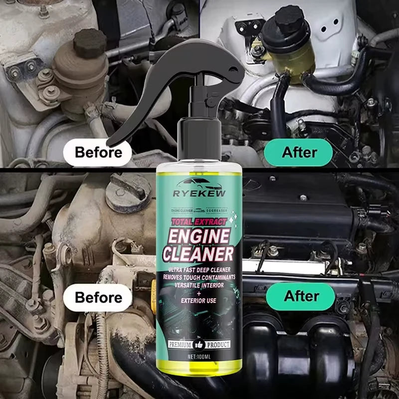 Engine Bay Cleaner Spray for Car Engine Maintenance, Oil Stain Cleaning and Surface Care Detailer