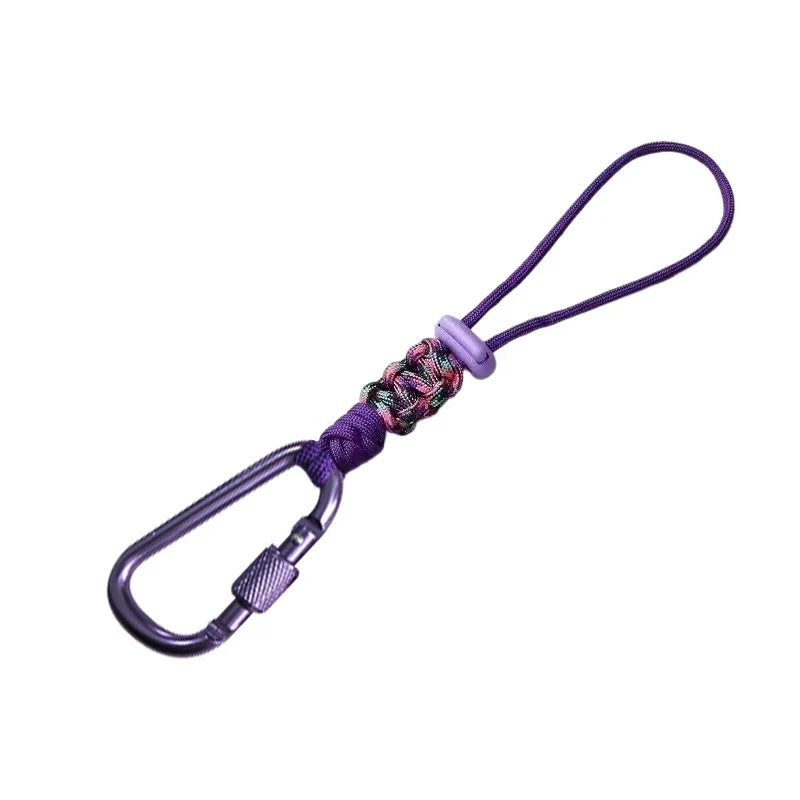 Outdoor Umbrella Cord Water Bottle Hanger Buckle Woven Water Bottle Hanger Lanyard Outdloor Hiking Camping Backpack Hook Clip
