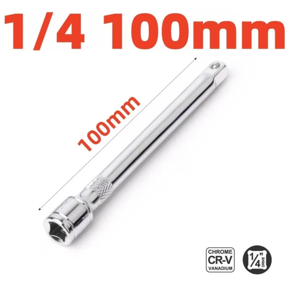 Hand Tool 1/4" 3/8" 1/2" Ratchet Wrench 50/100/150/250mm Professional Extension Bar Ratchet Wrench Extension