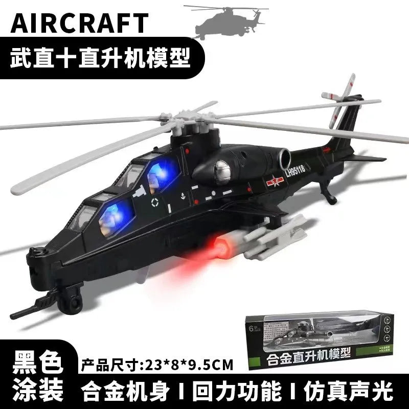 Souvenir Toys Airplane US M22/WZ-10 Helicopter/French Rafale Aircraft Scale Fighter Collection Diecast Metal Alloy Plane