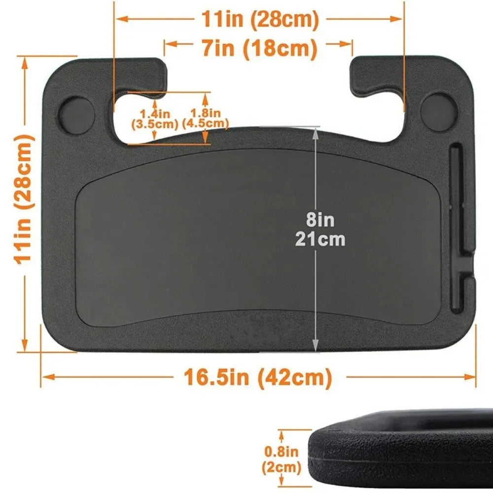 Car Portable Laptop Computer Desk Mount Stand Eat Work for Car Steering Wheel Dining Table BracketDrink Food Coffee Tray Board