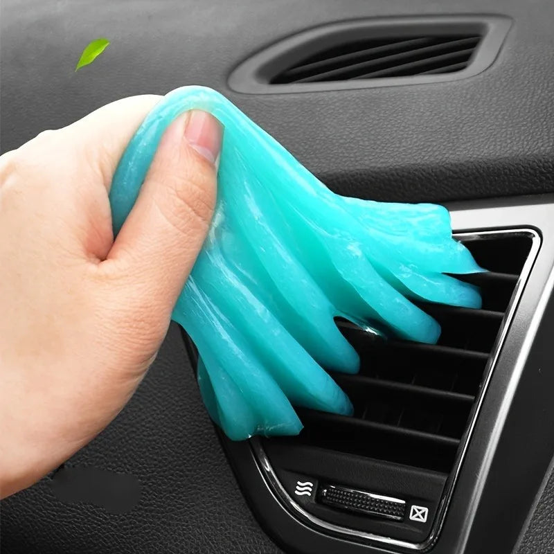 1pc Magic Gel Dust Remover, Car Interior Dust Remover - Clean Car Vents, Keyboards, And More With Ease - Perfect Car Cleaning Ac