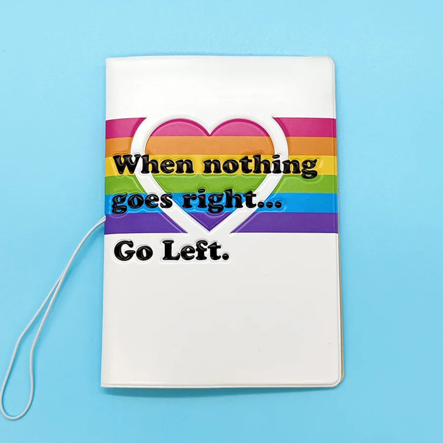 1 Piece I Love Travel 3D PVC Passport Case/Cover Passport Holder/Wallet School Supplies Stuff for Students
