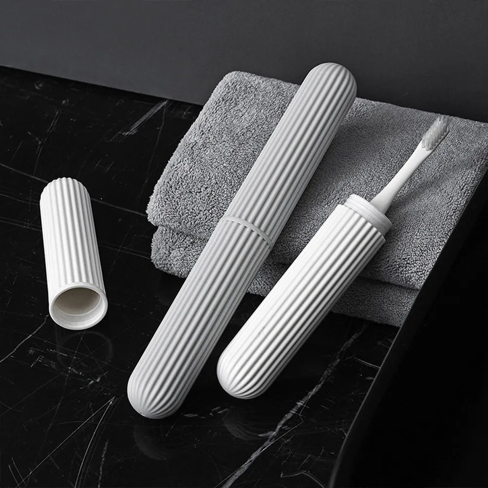 4Pcs Portable Toothbrush Storage Case Lightweight Plastic Dustproof Box Travel Business Trip Toothbrush Protector