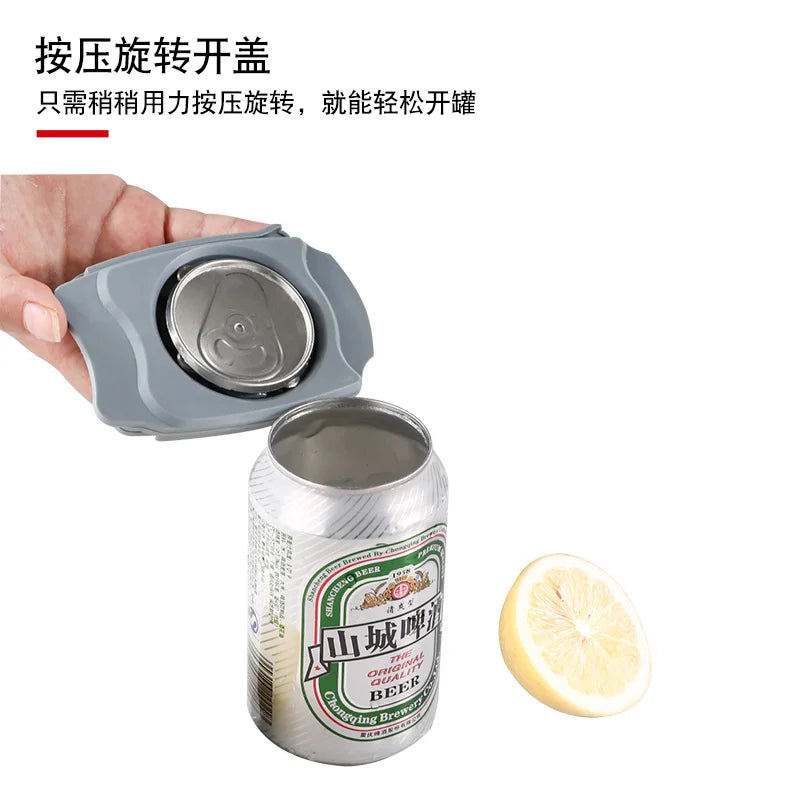 Portable Beer Can Opener Can Opener Can Cutter Top Remover Multifunctional Cutting Bottle Opener Bottle Lid Remover