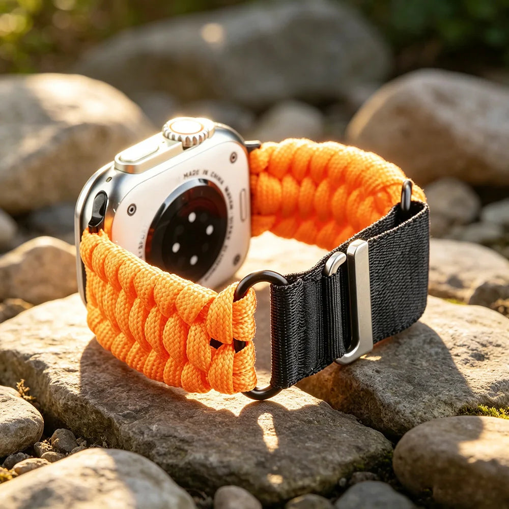 Umbrella Rope Sports Band for Apple Watch 49mm 46mm 45mm 44mm  Men Sports Mountain Strap iWatch Ultra SE 11 10 9 8 7 6 5 4