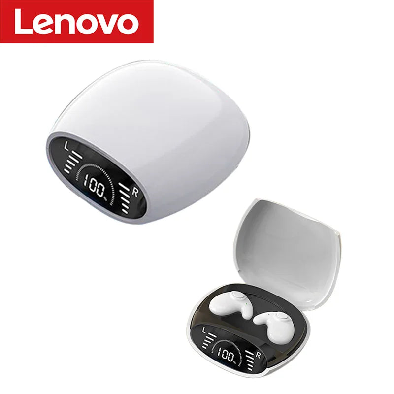 Lenovo Sleep Headphones Invisible Earbuds Noise Reduction TWS Wireless Headsets Sport Stereo Earphones Bluetooth 5.3 For iPhone