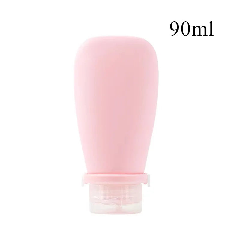 1/2pcs Silicone Travel Bottle Cosmetic Storage Refillable Lotion Bottle Leakproof Shampoo Container Squeeze Tube Empty Bottle