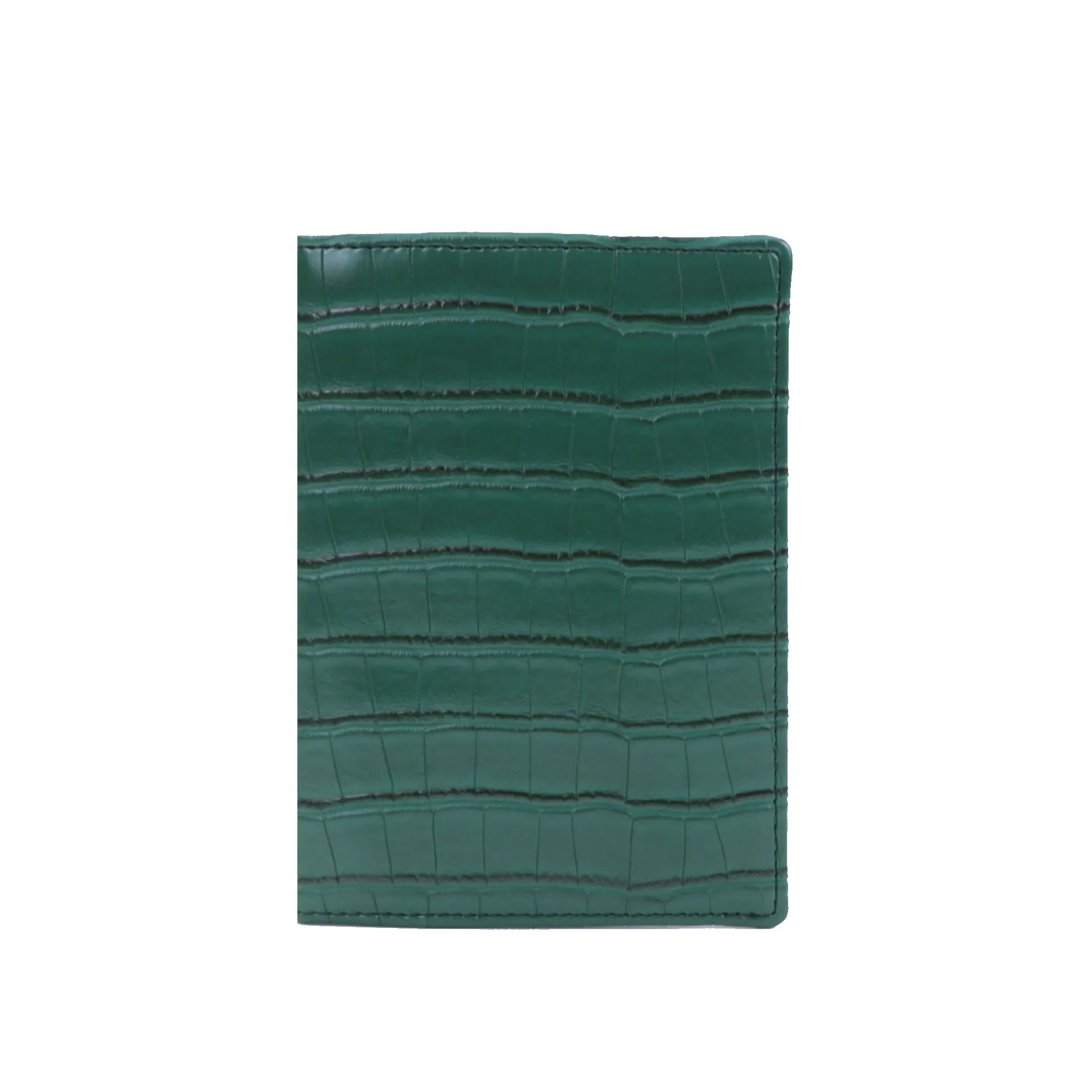 Custom Letters Embossed Crocodile Leather Passport Holder Cover Men Business Travel Passport Wallet