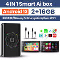 2025 New Wireless Android Auto Adapter Wired to Wireless Carplay Smart Box USB Plug and Play Online Upgrade WiFi Auto Connection