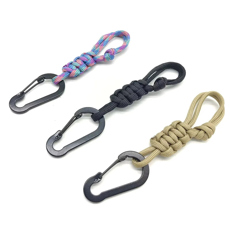 Outdoor Water Bottle Buckle Keychain Camping Hiking Supplies Multifunctional Kettle Umbrella Rope Hat Buckle Keychains