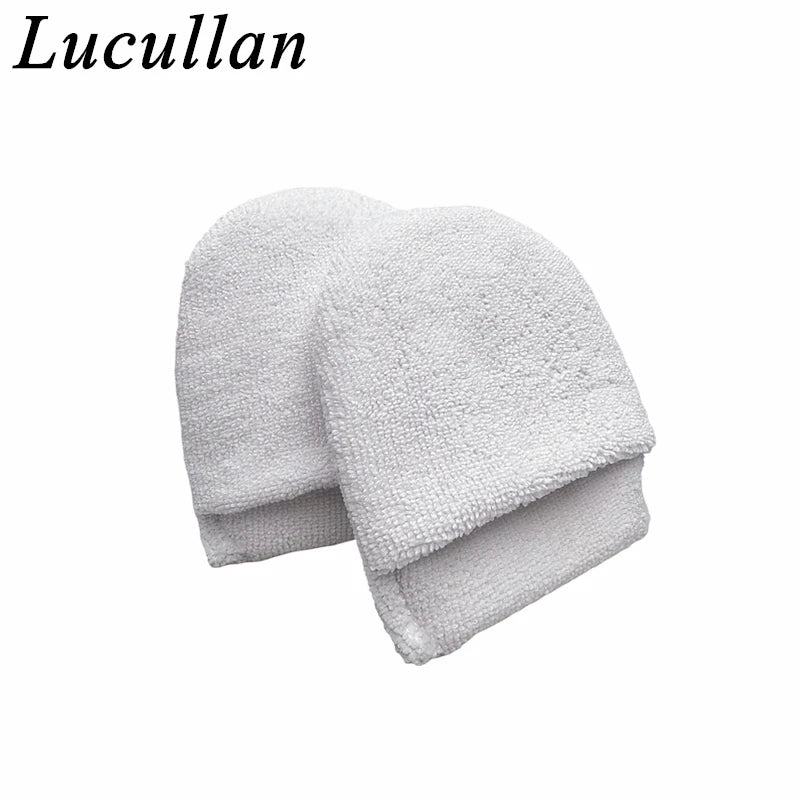 Lucullan Car Detailing Applicator Pads Car Care Waxing Polish Sponges Soft Microfiber Round Pocket Foam Sponges Car Cleaning Too