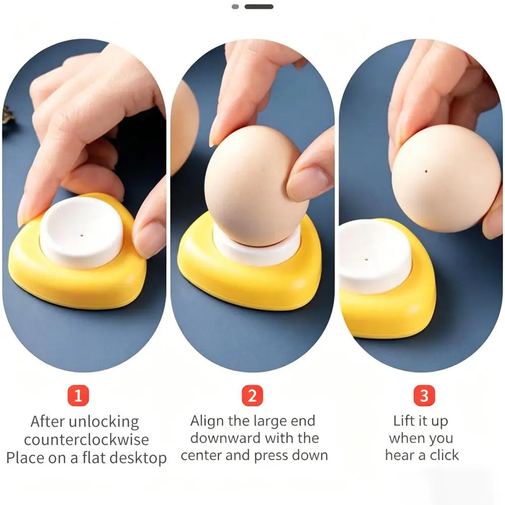 Magnetic Egg Puncher For Hard Boiled Eggs Retractable Pin Design Shell Opener Tool Prevents Cracking Kitchen Gadgets