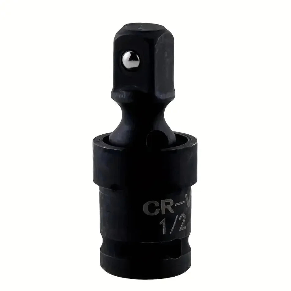1/2 Inch Drive Universal Joint Socket Adapter, 360° Swivel Steel Ball Impact Socket for Electric Wrench Efficiency Enhancement,