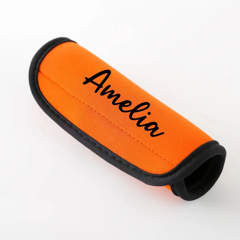 Custom Name Luggage Handle Cover, Custom Luggage Handle Cover with Text, Custom Luggage Wrap, Mother's Day Gift, Easter Gift