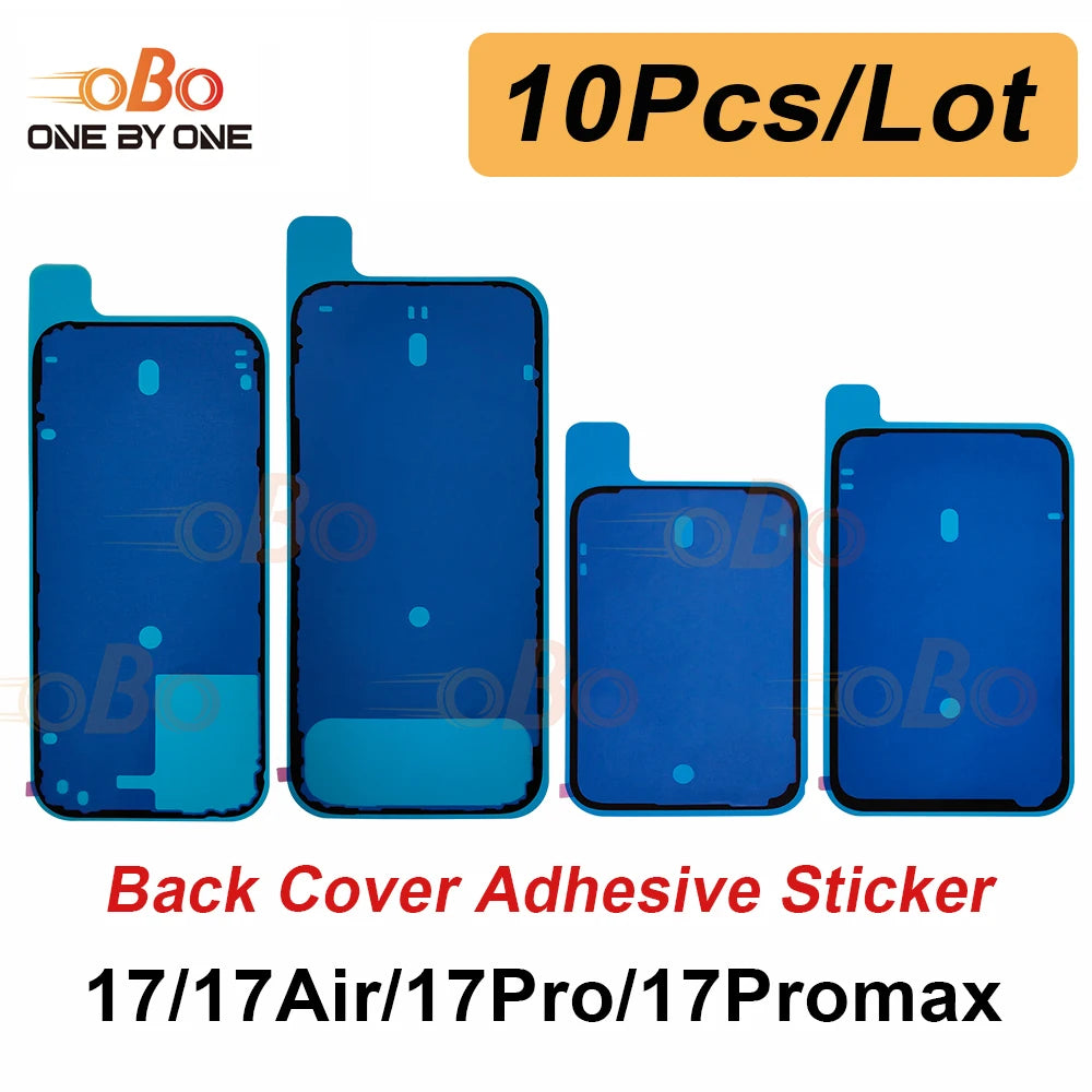 10Pcs Back Cover Adhesive Waterproof Seal Sticker for iPhone 17 Pro Max Air Rear Side Seal Tape Glue Repair Sticker