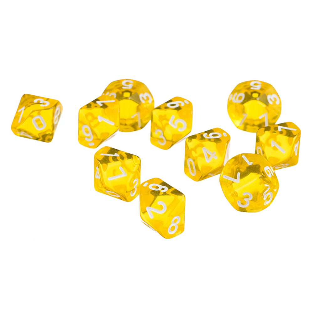 10pcs RPG DND Polyhedral Dice Set D10 D8 – Board Game Multi-sided Dice / 10 dés polyédriques RPG DND D10 D8 – Jeux de société multi-faces