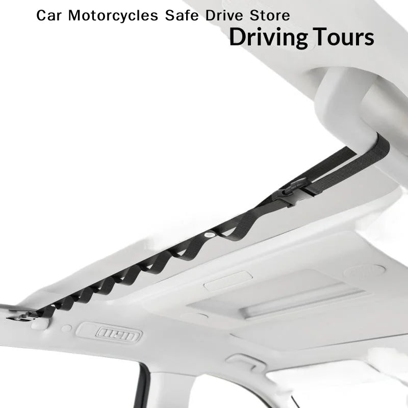 【M】Car Clothes Drying Rope, Multi-functional Hanging Hanger For Vehicle Rear Seats, Storage And Fixing Hook