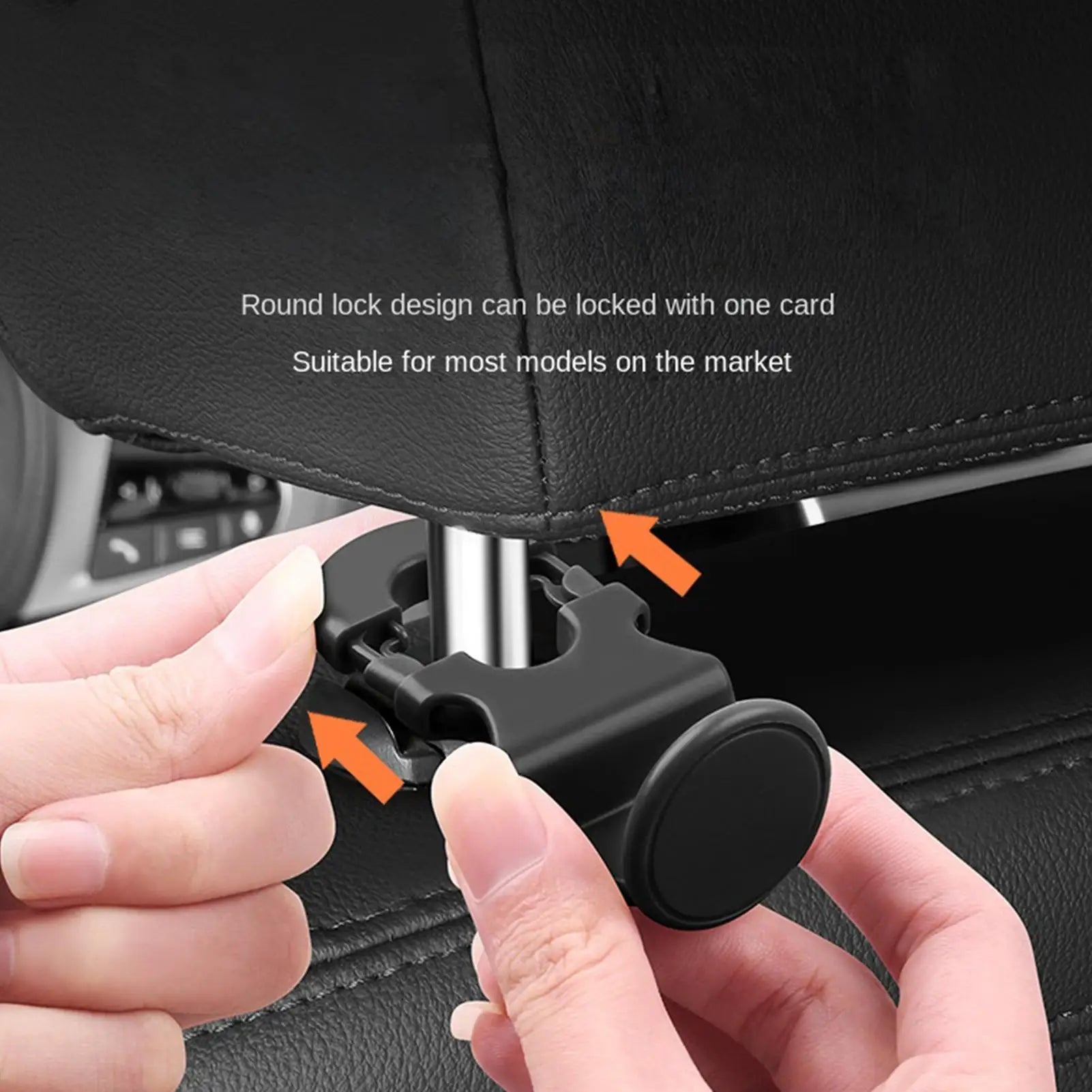 Car Headrest Hook Anti-Slip Universal Folding Hanger Holder Car Bag Hooks for Travel Road Trip Commute Business Outdoor Camping
